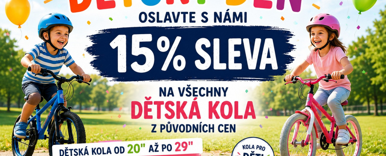 Dětský den: jak vybrat dětské kolo + 15 % sleva